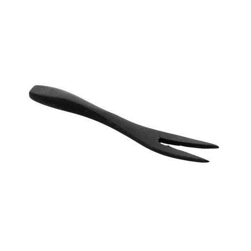 [191.80] MINI TENEDORES 9 CM NEGRO BAMBÚ (50 UNID.)