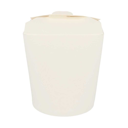 [136.66] ENVASES MULTIUSO MICROONDABLES 960 ML 305 + 18 PE G/M2 Ø9x10,8 CM BLANCO CARTONCILLO (50 UNID.)