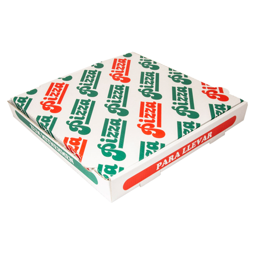 [148.39] Cajas De Pizza Microcanal 348 G/M2 29X29X4 Cm Blanco Cartón (100 Unid.)