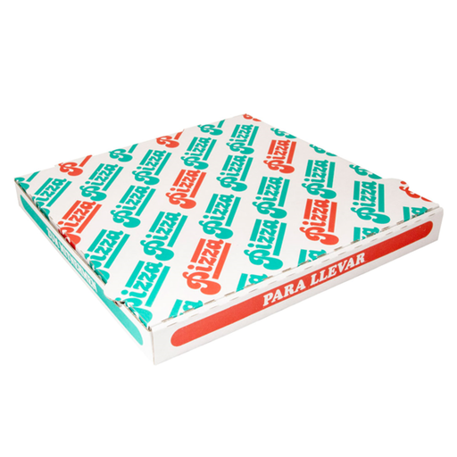 [211.49] CAJAS PIZZA MICROCANAL 348 G/M2 33x33x3,5 CM BLANCO CARTÓN (100 UNID.)
