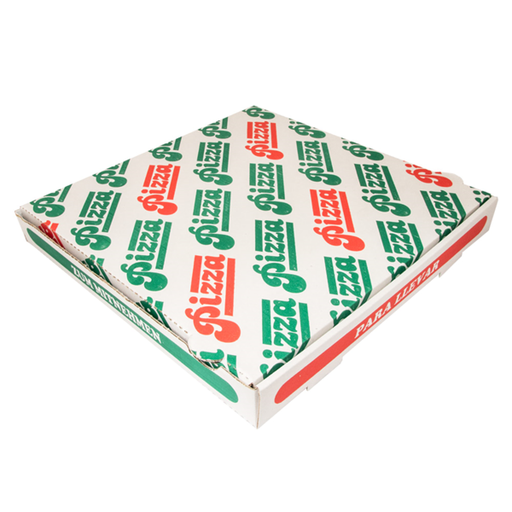 [148.40] CAJAS DE PIZZA MICROCANAL 348 G/M2 32x32x4 CM BLANCO CARTÓN (100 UNID.)