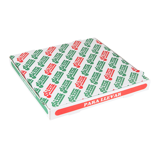 [125.87] Cajas De Pizza Microcanal 348 G/M2 36X36X4 Cm Blanco Cartón (100 Unid.)