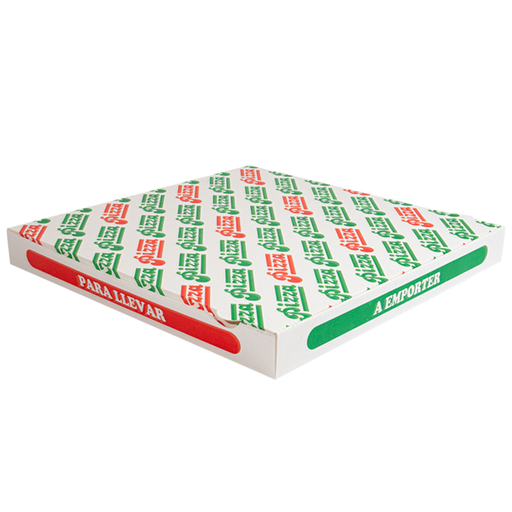 [262.40] Cajas De Pizza 'Thepack' 330 G/M2 46X46X5 Cm Blanco Cartón Ondulado Microcanal (50 Unid.)