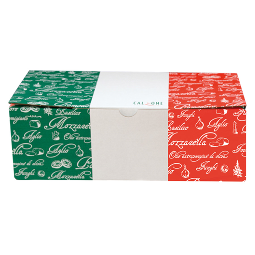 [148.34] CAJAS PIZZA CALZONE 330 G/M2 27x15x7 CM BLANCO CARTÓN (100 UNID.)