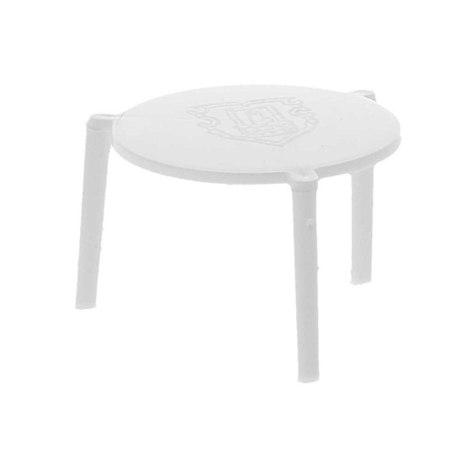 [148.46] Mesitas Pizza Ø 4,5X3 Cm Blanco Pp (2000 Unid.)