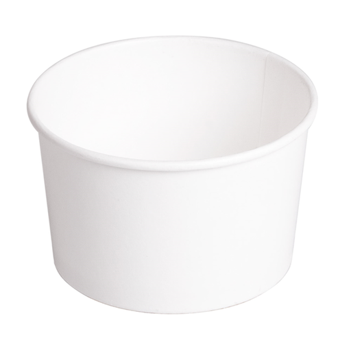 [240.09] ENSALADERAS 480 ML 300 + 18 PE G/M2 Ø11,1/9,5x7 CM BLANCO CARTÓN (500 UNID.)
