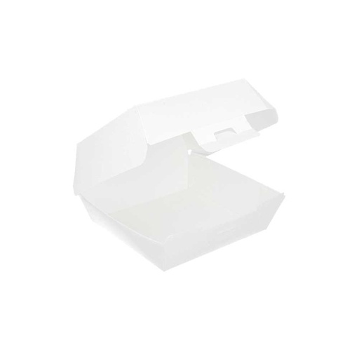 [234.06] CONCHAS HAMBURGUESA 'THEPACK' 230 G/M2 13x12,5x6,2 CM (S) BLANCO CARTÓN ONDULADO NANO-MICRO (450 UNID.)