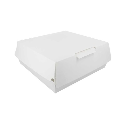 [234.35] Cajas "Large Lunch Box" 'Thepack' 240 G/M2 23,5X24X8,7 Cm Blanco Cartón Ondulado Nano-Micro (150 Unid.)