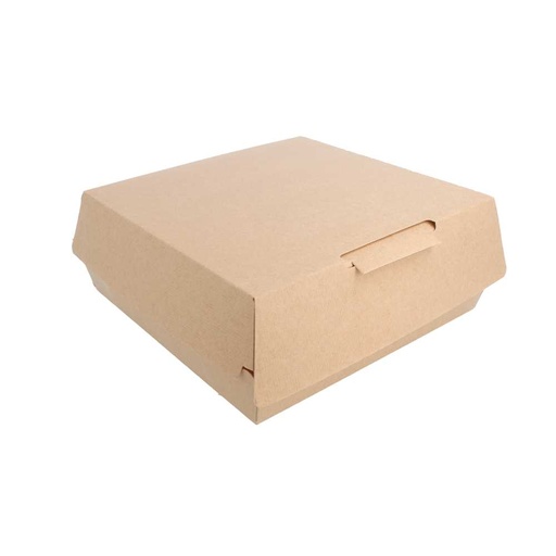 [234.34] Cajas "Large Lunch Box" 'Thepack' 250 G/M2 23,5X24X8,7 Cm Natural Cartón Ondulado Nano-Micro (150 Unid.)