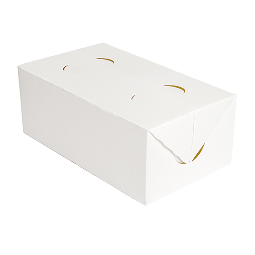 [256.67] Cajas Comida Para Llevar 'Thepack' 1 L 250 G/M2 11X18X7 Cm Blanco Cartón Ondulado Nano-Micro (300 Unid.)