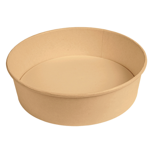 [258.95] Ensaladeras 950 Ml 300 + 18 Pe G/M2 Ø 18,7/16,5X5,4 Cm Natural Kraft (300 Unid.)