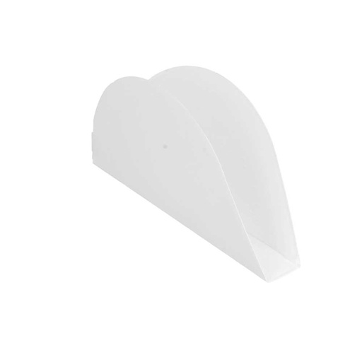 [260.40] Envases Para Tacos 'Thepack' 220 G/M2 15X2X7 Cm Blanco Cartón Ondulado Nano-Micro (1200 Unid.)