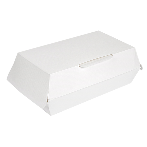 [235.07] Cajas "Lunch Box" 'Thepack' 230 G/M2 22X13X7,5 Cm Blanco Cartón Ondulado Nano-Micro (300 Unid.)