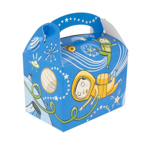 [221.49] Cajas Menu Infantil "Espacio" 320 G/M2 15,50X10,50X17,50 Cm Cuatricromía Cartoncillo (300 Unid.)