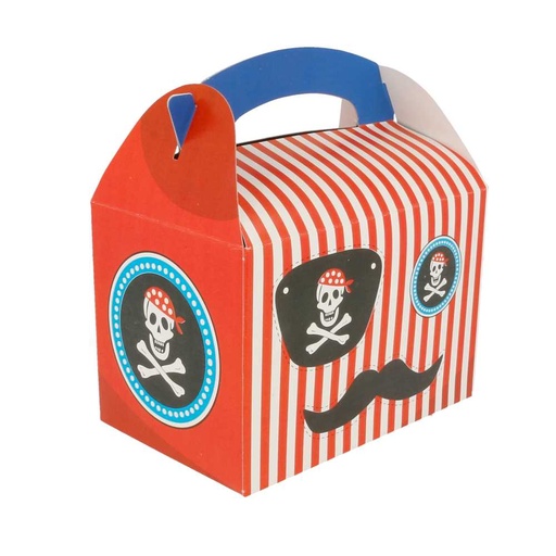 [194.98] CAJAS MENU INFANTIL "PIRATA" 320 G/M2 15,50x10,50x17,50 CM CUATRICROMÍA CARTONCILLO (300 UNID.)