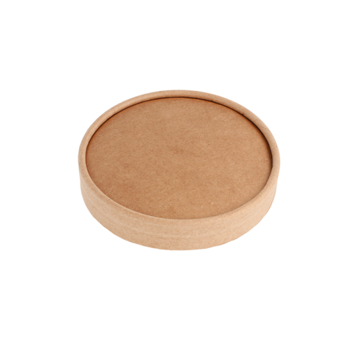 [233.43] TAPAS PARA ENSALADERAS 212.97 300 + 18 PE G/M2 Ø18,4 CM MARRÓN KRAFT (300 UNID.)