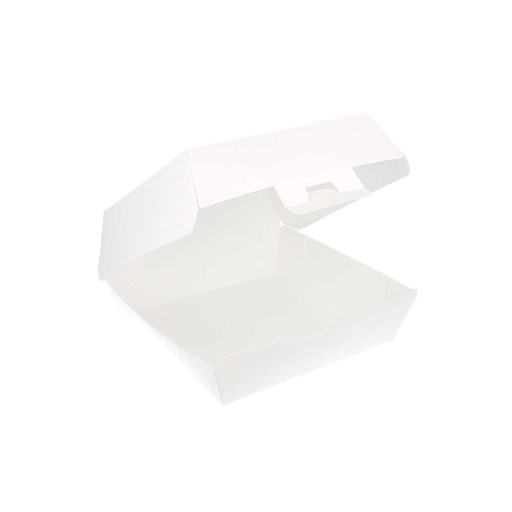 [234.14] CONCHAS HAMBURGUESA 'THEPACK' 230 G/M2 14,2x13,7x6,1 CM (L) BLANCO CARTÓN ONDULADO NANO-MICRO (500 UNID.)