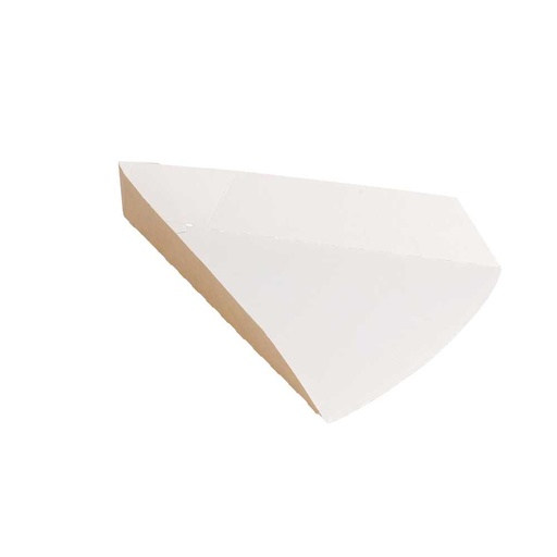 [234.74] PALAS PIZZA TRIANGULARES 'THEPACK' 220 G/M2 21x16,5x3,5 CM NATURAL CARTÓN ONDULADO NANO-MICRO (1200 UNID.)