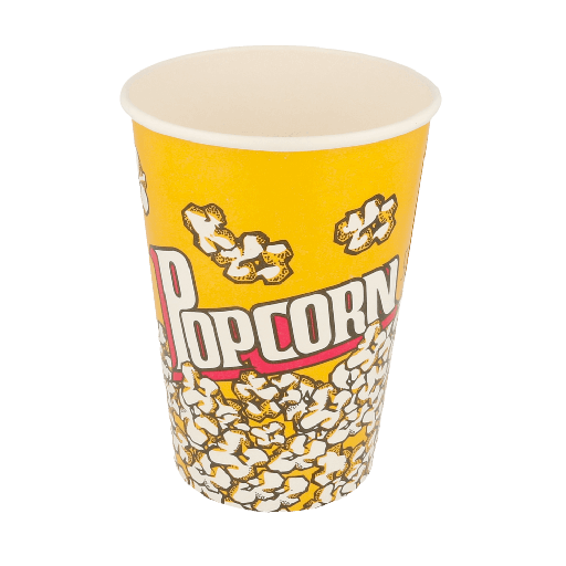 [178.59] RECIPIENTES POPCORN 1380 ML 230 +20 PE G/M2 Ø 12/8,8x17,5 CM CARTONCILLO (500 UNID.)