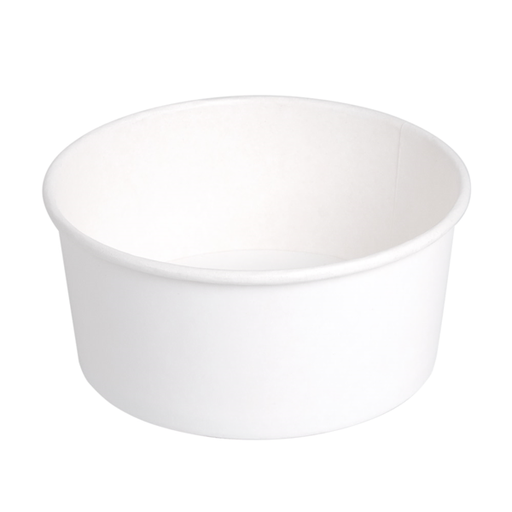 [240.10] ENSALADERAS 750 ML 320 + 18 PE G/M2 Ø 14,5/12,5x7 CM BLANCO CARTÓN (500 UNID.)