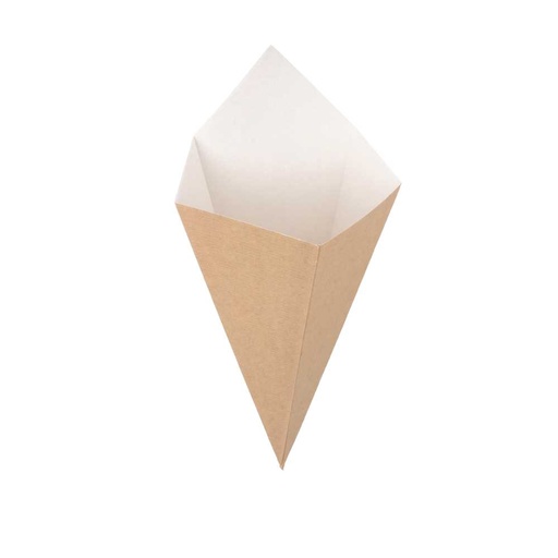 [234.46] Cucuruchos Fritas 'Thepack' 250 G 220 G/M2 15,7X26,8 Cm Natural Cartón Ondulado Nano-Micro (1200 Unid.)