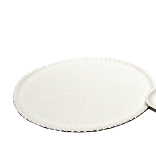 [169.18] PLATOS 300 G/M2 Ø 33 CM BLANCO CARTÓN (200 UNID.)