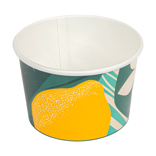 [269.77] TARRINAS HELADOS 'AMALFI' 120 ML 210 + 18 PE G/M2 Ø7,7x4,7 CM BLANCO CARTONCILLO (2000 UNID.)