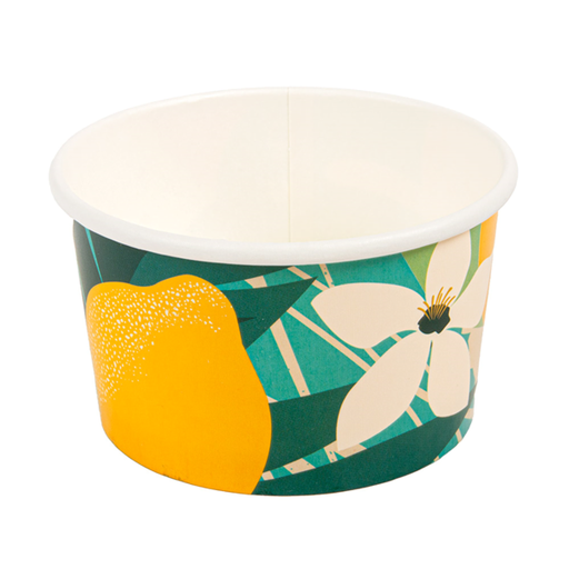 [269.79] TARRINAS HELADOS 'AMALFI' 180 ML 250 + 18 PE G/M2 Ø 8,7x5,2 CM BLANCO CARTONCILLO (2000 UNID.)