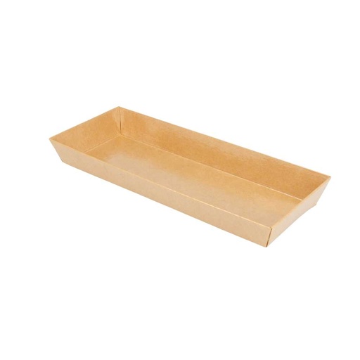 [224.90] Barquillas 250 + 12,5 Pe G/M2 19X8,5X3,5 Cm Natural Kraft (1000 Unid.)