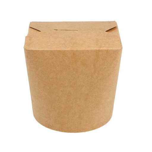 [223.06] Envases Multiuso Microondables 780 Ml 275 + 25 Pe G/M2 Ø9X9 Cm Natural Kraft (50 Unid.)