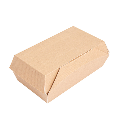 [254.56] CAJAS "LUNCH BOX" PAPERLOCK 'THEPACK' 220 G/M2 19,5x12,5x7 CM NATURAL CARTÓN ONDULADO NANO-MICRO (300 UNID.)