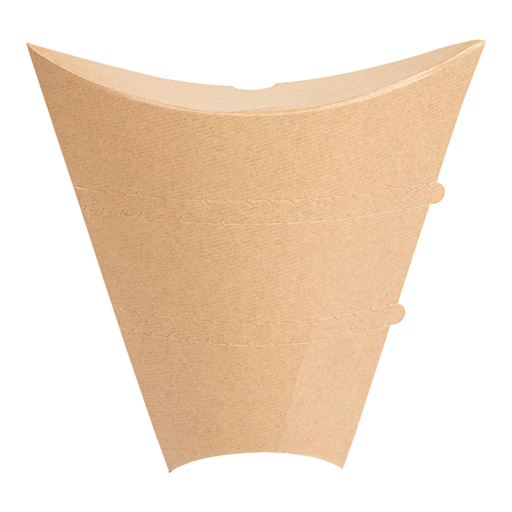[252.61] ENVASES PARA CRÊPES 'THEPACK' 220 G/M2 22,5x21,5x4 CM MARRÓN CARTÓN ONDULADO NANO-MICRO (500 UNID.)