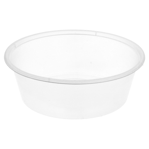 [184.04] Tarrinas Inyectadas Microondables 225 Ml Ø 11,5X3,7 Cm Transparente Pp (500 Unid.)