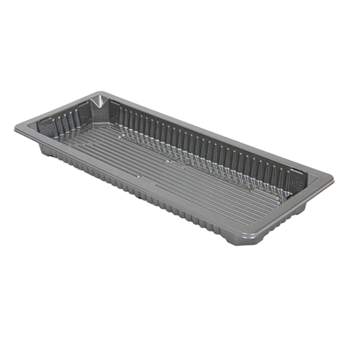 [267.98] RECIPIENTES PARA "SUSHI" 225 ML 22x9x2 CM PLATEADO RPET (328 UNID.)