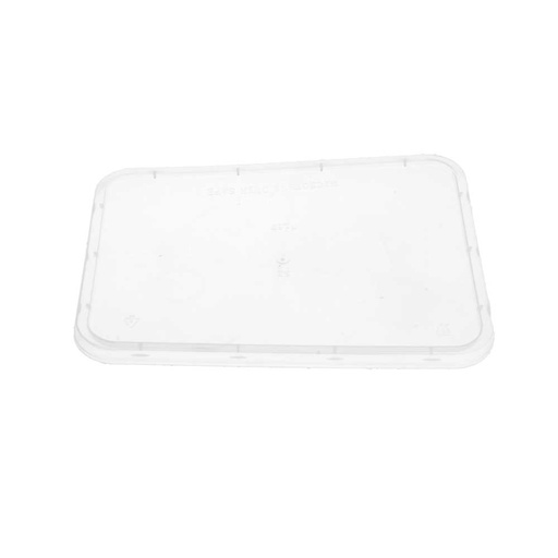 [128.65] Tapas Para Códigos 128.61/62/63/64 17,5X12,4 Cm Transparente Pp (500 Unid.)