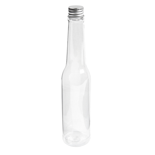 [229.00] Botellas Con Tapón Aluminio 180 Ml Ø4,3X20,5 Cm Transparente Pet (210 Unid.)