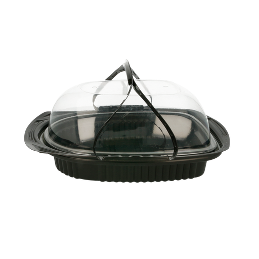 [140.87] Envases Pollos Asados 22X16,5X11,2 Cm Negro Pp (150 Unid.)