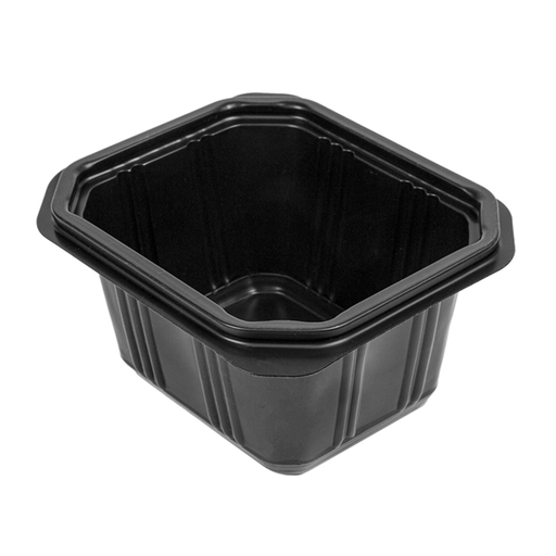 [262.63] Recipiente 500 Ml 13,9X11,8X7 Cm Negro Pp (1200 Unid.)