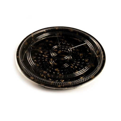 [191.52] 120 U. RECIPIENTES + TAPAS PARA SUSHI Ø32x5 CM NEGRO PS (120 UNID.)