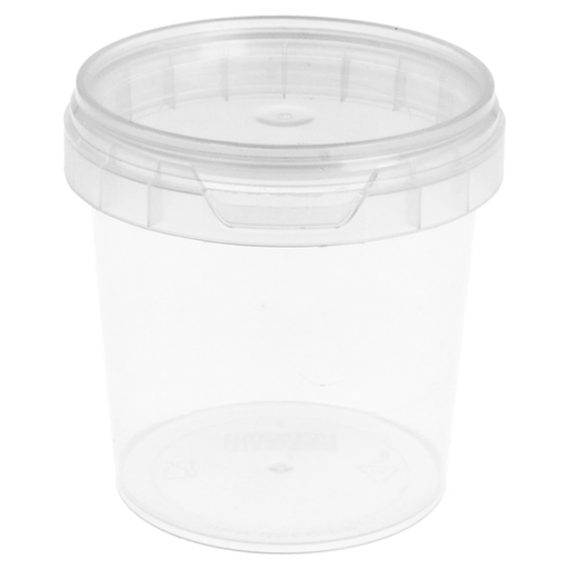 [206.76] Recipientes Inviolables + Tapas 155 Ml Ø 6,9X6,8 Cm Transparente Pp (960 Unid.)