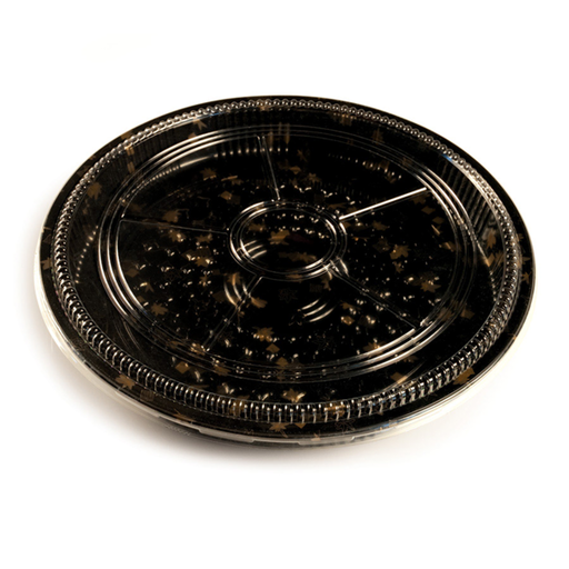 [191.54] 120 U. Recipientes + Tapas Para Sushi Ø38X5 Cm Negro Ps (120 Unid.)