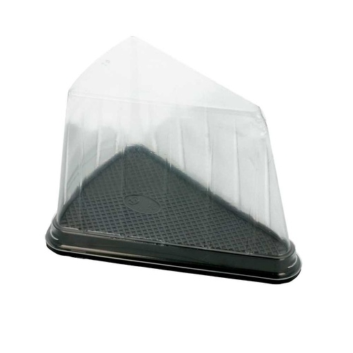 [183.54] 300 U. Recipientes Triangulares Pasteles 12,4X8,75X8,2Cm Transparente Pet (300 Unid.)
