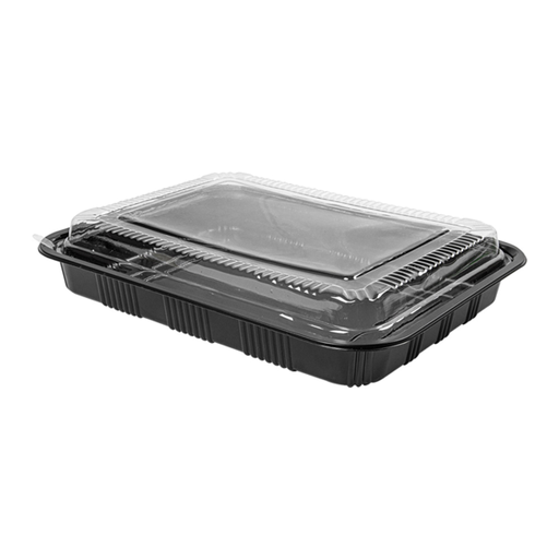 [191.63] Sets Barquillas + Tapas 25X18,3X5,6 Cm Negro Ps (300 Unid.)