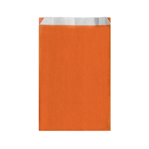 [192.43] BOLSAS PLANAS UNICOLOR 60 G/M2 19+8x35 CM NARANJA CELULOSA (250 UNID.)