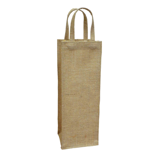 [220.81] SACO SIN DECORAR CON ASAS 260 G/M2 11+10x33 CM NATURAL YUTE (10 UNID.)