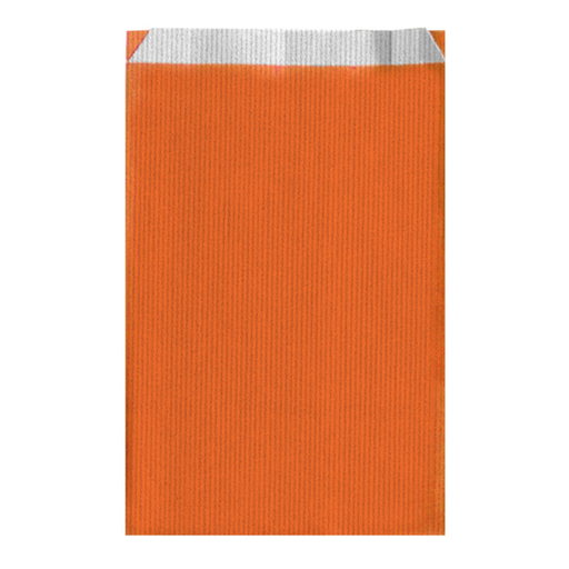 [192.47] BOLSAS PLANAS UNICOLOR 60 G/M2 26+9x46 CM NARANJA CELULOSA (250 UNID.)