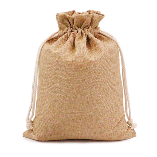 [804.51] 48 U. Bolsas Con Cierre 15X24 Cm Natural Yute (1 Unid.)