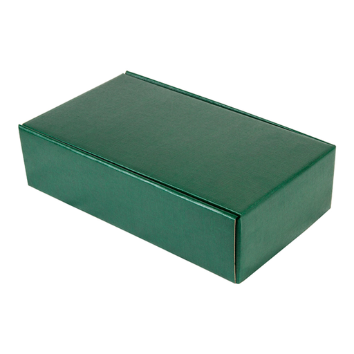 [152.93] 30 U. ESTUCHES 2 BOTELLAS 34x18,5x9 CM VERDE CARTÓN (1 UNID.)