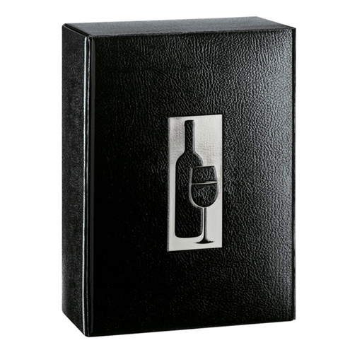 [188.77] 30 U. ESTUCHES 3 BOTELLAS 34x28x9 CM NEGRO CARTÓN (1 UNID.)