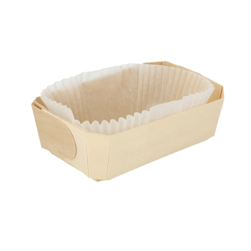[154.94] 300 U. BARQUILLAS MADERA + MOLDES SILICONADOS 800 ML 18,5x11,5x5,5 CM NATURAL MADERA (300 UNID.)
